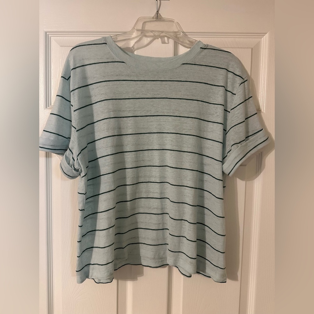 Striped green T-shirt